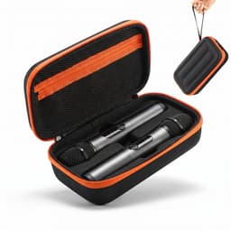 Fokelyi - Draadloze Microfoonhoes voor Twee - Draagbare Opbergtas - Geschikt voor JBL PartyBox - Reistas - Beschermhoes - compatibel met batterijen — thumbnail 1