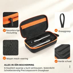 Fokelyi - Draadloze Microfoonhoes voor Twee - Draagbare Opbergtas - Geschikt voor JBL PartyBox - Reistas - Beschermhoes - compatibel met batterijen — thumbnail 4
