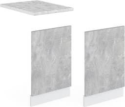 Keukenmodule Vaatwasserpaneel 45 cm Beton/Wit voor Modulaire Keuken — thumbnail 5