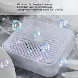 Mini Vaatwasser - Draagbare Reiniger - Keuken Schoonmaken - Ultrasone Elektrolyse - Compact Formaat - Wit — thumbnail 3