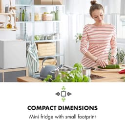 Compacte Mini Koelkast met Vriezer - 46L Inhoud en Fluisterstil — thumbnail 3