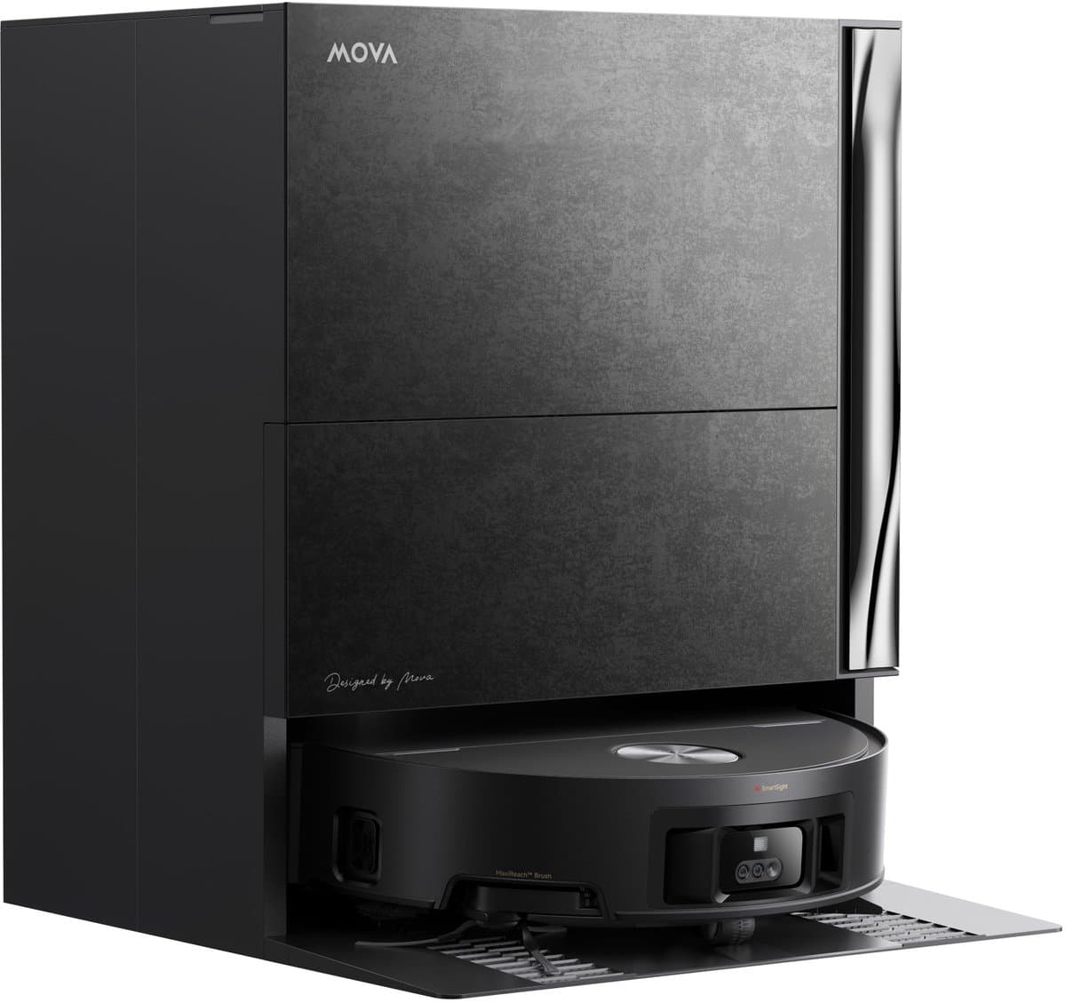 Mova Z70 Ultra Roller Robotstofzuiger Stone Zwart - Dweilfunctie - Automatisch legen & bijvullen - 36.000 Pa zuigkracht - Zelfreinigend 100 °C - Randreiniging - Huisdierenhaar - Grote watertank - Snelladen - 3 jaar garantie — afbeelding 1