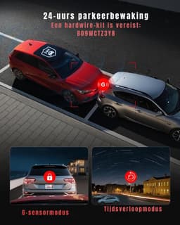 YOR® Dashcam Voor en Achter - Dashcam - Parkeermonitor - Nachtzicht - Zwart - 10cm x 4cm x 3cm; 113 g — thumbnail 2