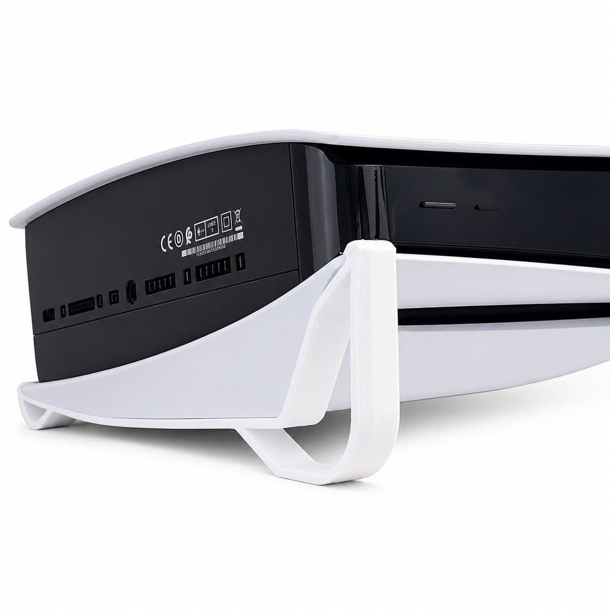 Horizontale standaard geschikt voor PlayStation 5 Disc Editie - PS5 consolehouder - Liggende game standaard - Wit — afbeelding 1