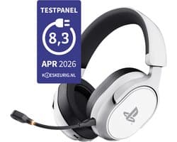 Trust GXT 499W Forta - Draadloze Gaming Headset - Official Sony Licensed voor PS5 - Batterijduur tot 55 uur - met USB-ontvanger - Werkt op PS4/PS5 - Wit