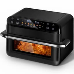 Saikefy Airfryer XXL - 11 L - 8Programma's - Dubbele Mand - Flexible Basket - Voor Pizza - Tot 8 Personen - Zwart — thumbnail 1