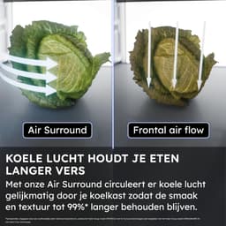 Haier HDPR1618ANPK - Koel- Vriescombinatie - 2 Deuren - Energieklasse A - 360L - Slimme Bediening - No Frost - Fresh 0°C Zone - WiFi via hOn-app - Roestvrijstaal - 10 jaar garantie op onderdelen — thumbnail 5