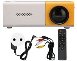 By shayne - Mini Projector - 1080P Draagbare Film Projector - Compact en Lichtgewicht - HD Multimedia Interface - Geschikt voor Smartphone en Laptop