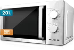 Grunkel Magnetron van roestvrij staal met een inhoud van 20 l en 5 standen - MW-20INOX - ontdooifunctie en timer tot 35 minuten. Roestvrij staal - 700 W — thumbnail 4