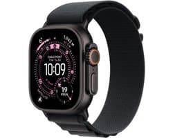 Apple Watch Ultra 3 Cellular 49mm Black Titanium Case with Black Alpine Loop - Small