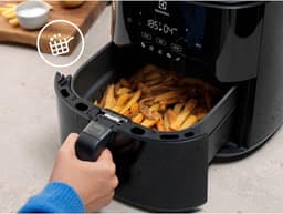 Airfryer 5 Liter - Heteluchtfriteuse Frituurpan - Gezond Frituren - Compact Design - 5 Liter - Zwart — thumbnail 4