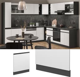 Vaatwasser Paneel - Keuken Front - Keuken Inbouw - Modulair Ontwerp - 60 cm Breed - Wit — thumbnail 4