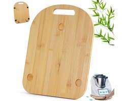 Keukenmachine Glijplank - Accessoires Bamboe - Apparaat Verplaatsen - Met Wielen - 36 x 28 cm - Natuurlijk Bamboe