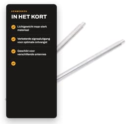 Dailygoods- Antenne Aarde Lichtgewicht - Antenne Korte Golf - Antenne Signaalversterker - Antenne Voor Amateurradio - Antenne Buiten - 240 mm Lengte — thumbnail 3