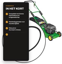 Dailygoods- V-riem Neopreen 17 mm - Buitenomtrek 1085 mm - Binnenomtrek 1016 mm - Geschikt voor Grasmaaiers - Eenvoudig te Installeren - Hoge Betrouwbaarheid - Grasmaaier Riem — thumbnail 2