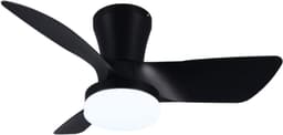 Fantiluxe - Annika - Plafondventilator met verlichting - Zwart - Ø76cm - Afstandsbediening - Met lamp - Plafond ventilator - Slaapkamer — thumbnail 2