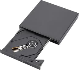 Externe DVD CD Brander - Schrijver Lezer - Data Opslag - Snelle USB Verbinding - Compact Formaat - Zwart — thumbnail 3