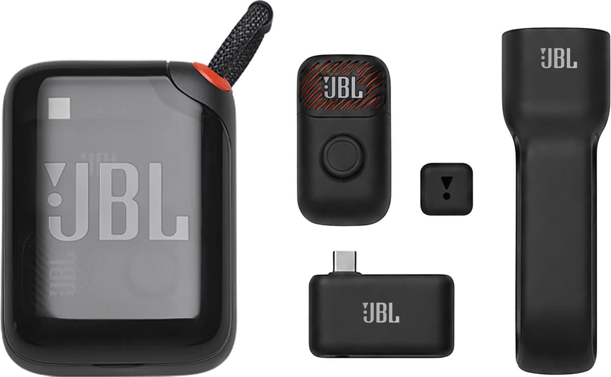 JBL EasySing Mic Mini - Draadloze Microfoon Set - USB-C, AUX, Bluetooth - Compacte Microfoon - Karaoke - Dasspeld - Lavalier - Video's, Livestreams, Vloggen, Podcast, Content - PartyBox — afbeelding 1