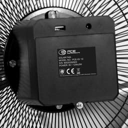 Draagbare ventilator op zonne-energie - PCE Instruments PCE-SV 10 - Zonneventilator - 12 Snelheden - Accu 8800 mAh — thumbnail 2