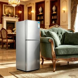 Mini koelkast met vriesvak 43 liter dubbele deuren compact model scheidbare koel en vriesruimte voor langdurige versheid geschikt voor slaapkamer keuken kantoor en studentenkamer — thumbnail 5