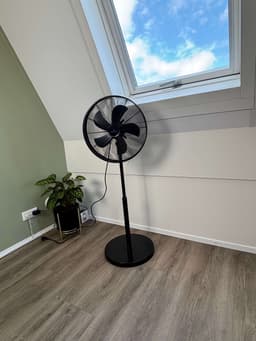 A-Flow Premium Black Ventilator staand - LET OP: 2EKANSPRODUCT - Statiefventilator - Ventilator Zwart - Kantelbaar en uitschuifbaar 3 Windsnelheden - Zelfdraaiend — thumbnail 5