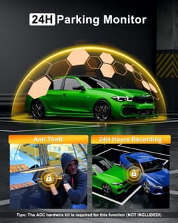Auto Camera - Rijrecorder - Veilig Rijden - 4K Resolutie Nachtzicht - 64GB Inclusief - Zwart — thumbnail 4