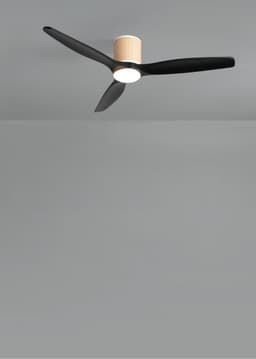 CREATE - Plafondventilator stil 40W (Ø132cm) - Sfeer- en hoofdverlichting LED - Afstandsbediening - 6 snelheden - Programmeerbaar - WIND CALM CUSTOM RATTAN — thumbnail 3