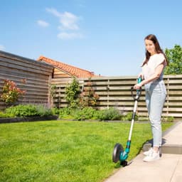 Grasmaaier Trimmer Set - Gazononderhoud Set - Tuin Onderhouden - Borstelloze Motor - 32 cm Snijbreedte - Groen — thumbnail 4