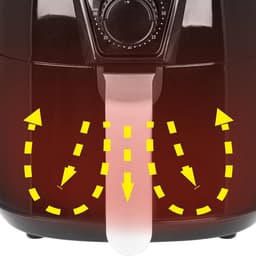 Heteluchtfriteuse XL - Airfryer - Lekker Koken - Snelle Opwarming - 38 Liter - Zwart — thumbnail 3
