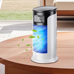 Airco Ventilator - Persoonlijke Koeler - Ruimte Verkoeling - Stille Werking - 300ml Tank - Wit — thumbnail 2