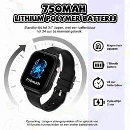 Vashoy T53-Kinderhorloge-Nieuwe smartwatches voor kinderen met GPS-videogesprek-SOS-Leermodus-App om te downloaden-Cadeaus voor kinderen van 5 tot 16 jaar — thumbnail 2