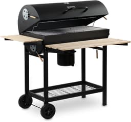 LeeuwenChoice® BBQ Pro Serie - Houtskool BBQ Wagen - 71x110x103cm Grill - Verrijdbaar met Wielen - Met Deksel & Thermometer — thumbnail 3