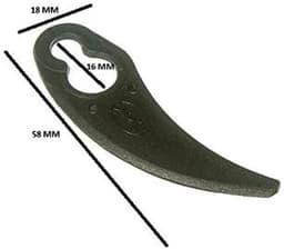 Plastic Maaimessen - Reserveonderdelen Grasmaaier - Gazon Onderhoud - Warmte Behandeld - 40 Stuks - Zwart — thumbnail 2