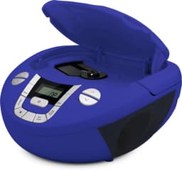 TechniSat VIOLA CD-1 - draagbare stereo cd-speler, boombox met praktische draaggreep (radio voor kinderen, FM-radiotuner, bluetooth-ontvangst, 2 x 1 W RMS-vermogen, net- en batterijvoeding) blauw — thumbnail 3