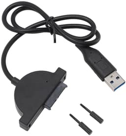 USB naar Kabel - Externe Schijf Adapter - Data Back-up - Hoge Snelheid - 50 cm Kabel - Zwart — thumbnail 1