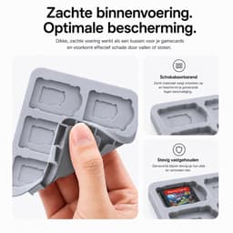 Sounix Game card case Geschikt voor Nintendo Switch 2 - 12 slots - Beschermhoes - micro SD kaart houder - Zwart — thumbnail 5