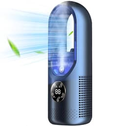 Mini airco – Blauw – airco met water - Mini Airco 4 in 1 – Koelen, Blazen, Lucht Bevochtigen-Lamellenventilator met 6 Snelheden & Timer - USB Multifunctionele Bediening - LED Display - Blauw - 1 Stuk — thumbnail 1