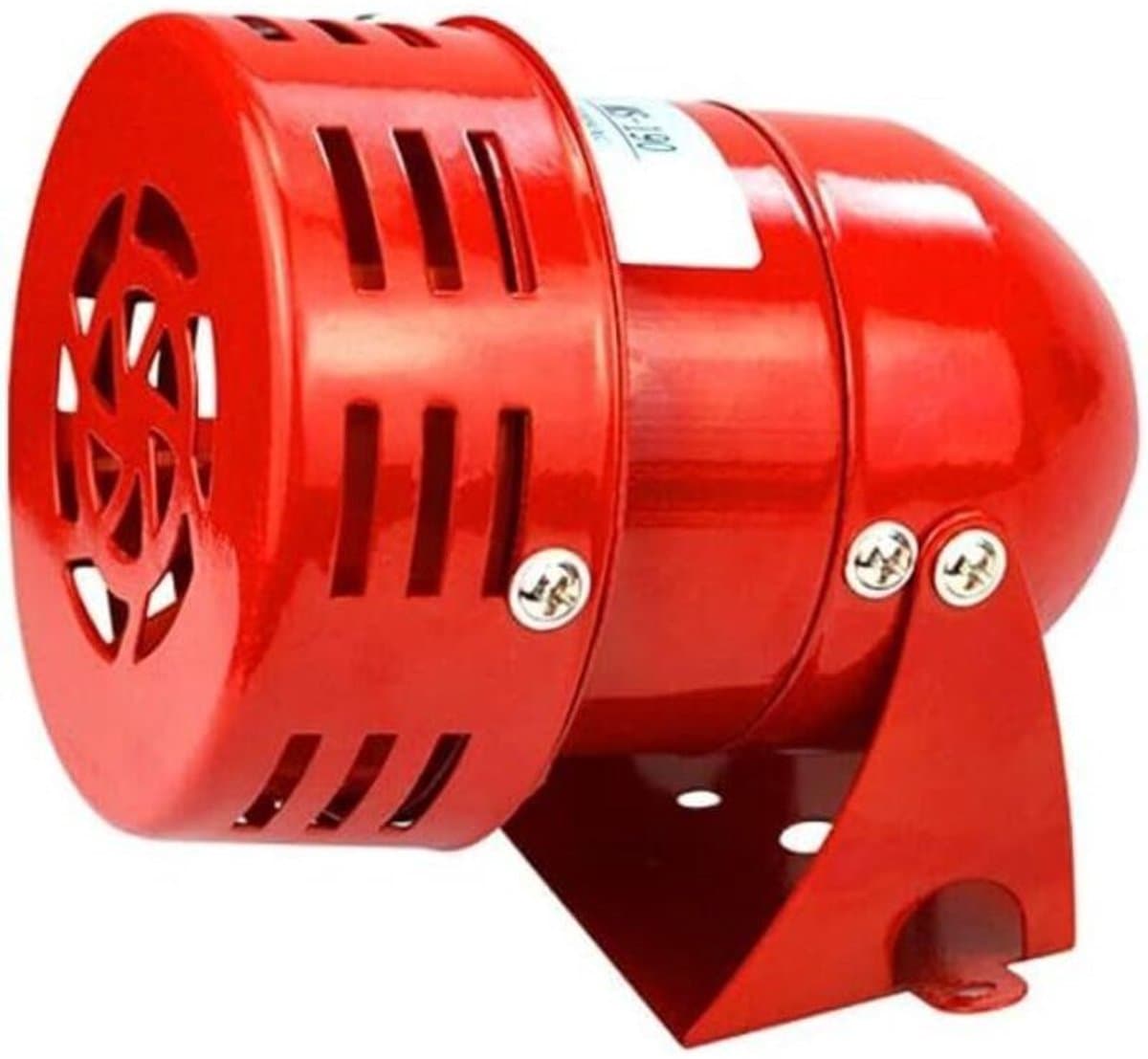 220V 120DB Rode Mini Metalen Motoralarm Industriële Audio Elektrische Beveiliging Antidiefstal MS-190 — afbeelding 1