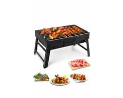 SMH LINE® Opvouwbare Tafel bbq - Houtskoolbarbecue - Draagbaar - 59x22x22cm