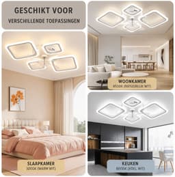 Plafondventilator met LED Verlichting – 65W – Dimbaar (3000K-6000K) – 6 Snelheden – Met Afstandsbediening & App – Stil – Wit — thumbnail 5
