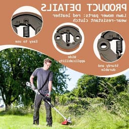 SnelShoppen - Brush Cutter Set Grasmaaier Koppeling Tuingereedschap Vervangingsonderdelen Grasmaaier Koppeling + Veer voor GX35/140/139/40-5/TU43 — thumbnail 2