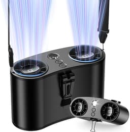 ITRONIQ Draagbare Taille Ventilator – 20000mAh Accu – 10 Snelheden – Tot 25 Uur Koeling – LED Verlichting & SOS Functie – Zwart — thumbnail 1