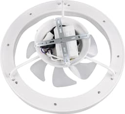 Fantiluxe - Greta - Plafondventilator met verlichting - Wit - Ø50cm - Afstandsbediening - Met lamp - Plafond ventilator - Slaapkamer — thumbnail 2