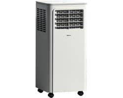 Daity Draagbare airconditioner - 9000 BTU - 3-in-1 airconditioner (koeling, ventilatie en ontvochtiging) - Uitgerust met afvoerkanaal, aansluiting, plat mondstuk en afstandsbediening