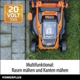 Accu Grasmaaier - Elektrische Machine - Gazon Onderhoud - Borstelloze Motor - 340 mm Maaibreedte - Oranje — thumbnail 2