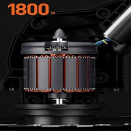 Elektrische Grasmaaier - Draagbare Grastrimmer - Gazon Onderhoud - Borstelloze Motor - 15 cm Snijbreedte - Zwart — thumbnail 3