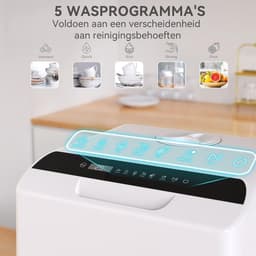 Tafelblad vaatwasser - Aanrecht vaatwasser - Hygiënisch afwassen - Geen installatie vereist - 5 couverts - Zwart — thumbnail 3