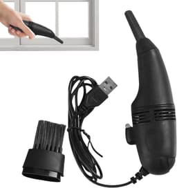 Mini Stofzuiger - Handstofzuiger - Toetsenbord Reinigen - USB Oplaadbaar - 19.7 cm Lengte - Zwart — thumbnail 1