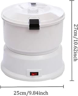 Elektrische Aardappelschilmachine - Automatische Groenteschiller - Snel Schillen - Veiligheidslock - 1kg Capaciteit - Wit — thumbnail 2