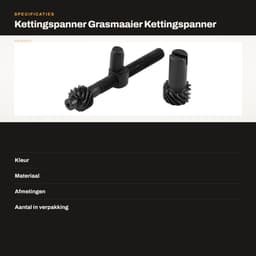 Dailygoods- Kettingspanner Automatische Afstelling - Kettingspanner Gazelle - Grasmaaier - Duurzaam Ontwerp - Eenvoudig te Installeren - Geschikt voor Timberpro 26cc - Kettingtensioner — thumbnail 3